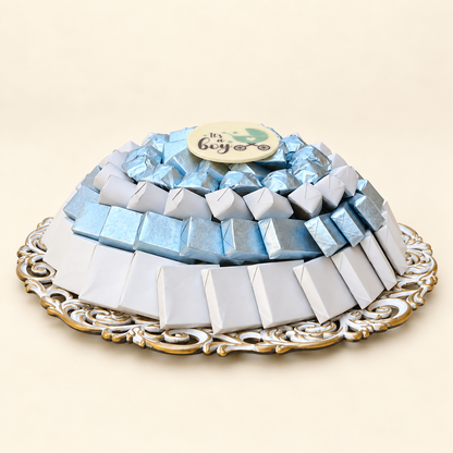 صحن أكريليك شوكولاتة مغلفة مواليد وسط | Medium Newborn Acrylic Chocolate Tray