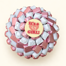 صحن سيراميك شوكولاتة مغلفة مواليد صغير بينك | Small Pink Newborn Ceramic Chocolate Tray