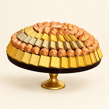 صحن سيراميك مع شوكليت مغلف | Ceramic Tray with Wrapped Chocolate