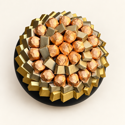 صحن سيراميك شوكولاتة مغلّفة | Ceramic Plate with Wrapped Chocolate