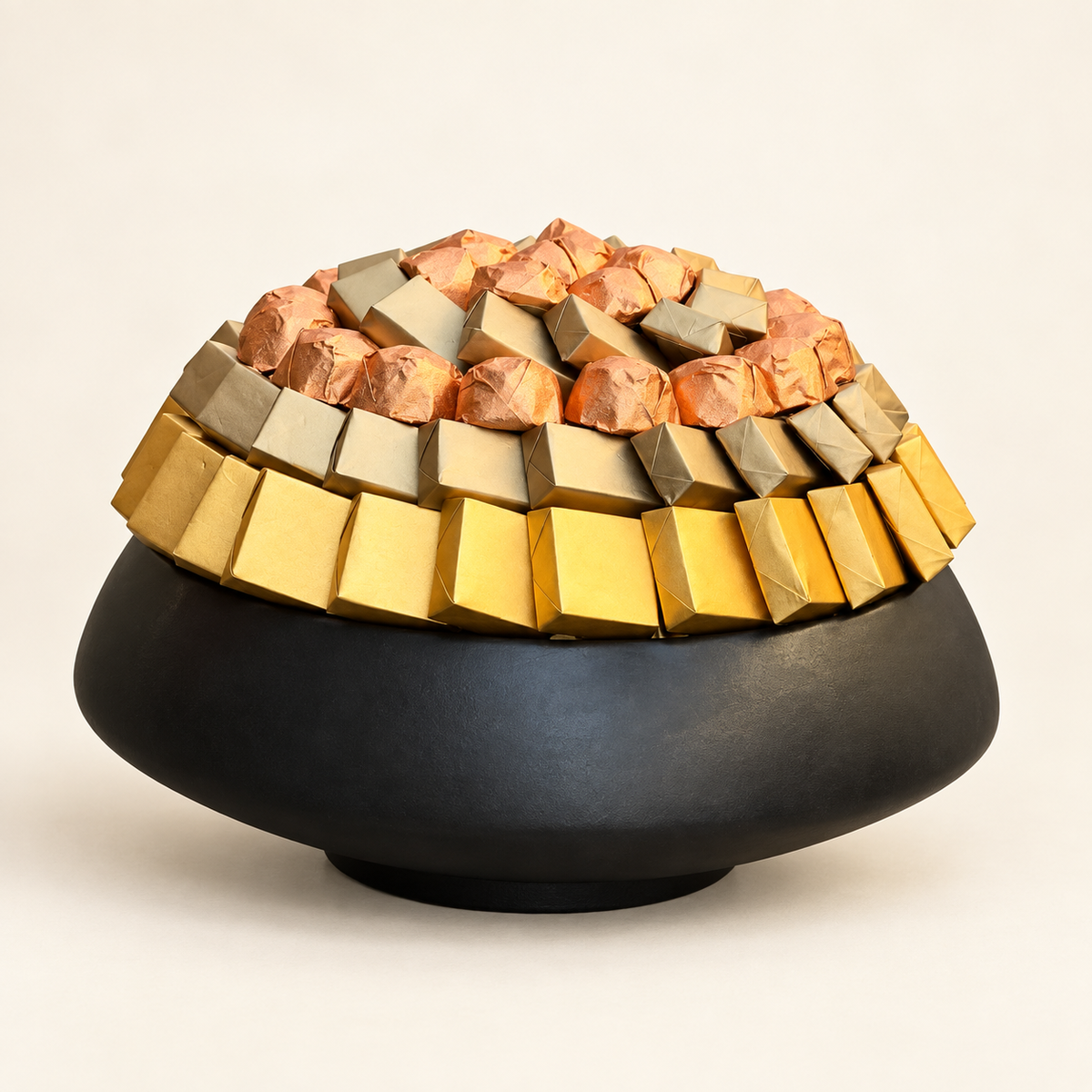 صحن سيراميك شوكولاتة مغلّفة | Ceramic Plate with Wrapped Chocolate