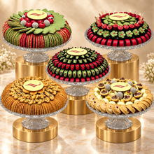 باكيدج أعراس ٥ صحون زجاج | Glass Wedding Package (5 Platters)