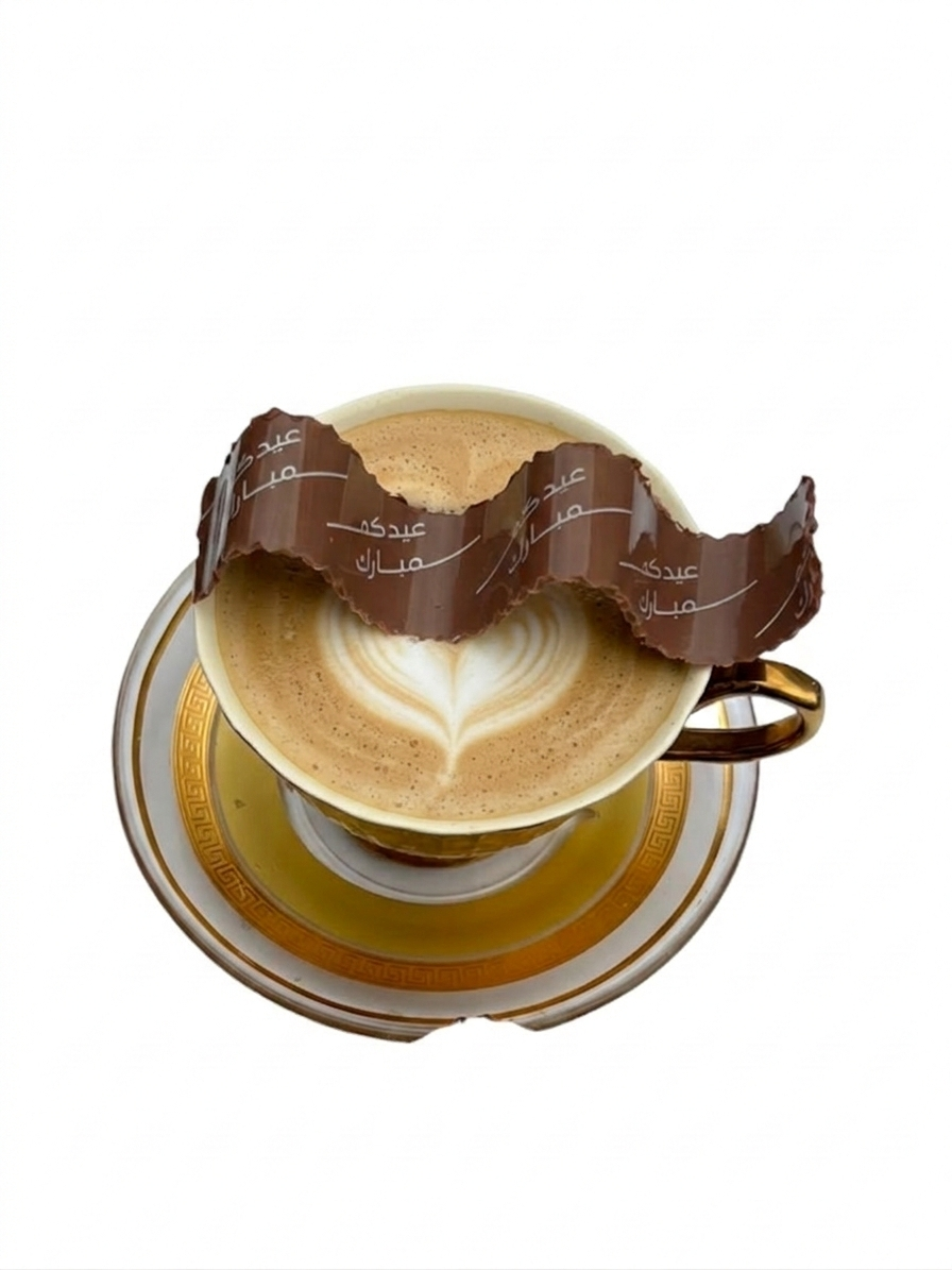 Majestic Spiral Coffee Stick Chocolate – Eid Al Fater Print (18 cm) – Ramadan Edition ماجستيك – شوكليت كوفي ستيك  بطباعةللعيد الفطر (18 سم)