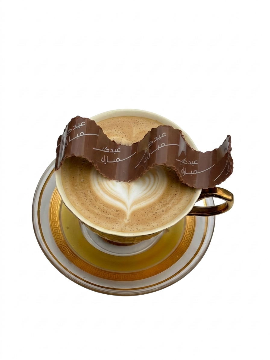 Majestic Spiral Coffee Stick Chocolate – Eid Al Fater Print (18 cm) – Ramadan Edition ماجستيك – شوكليت كوفي ستيك  بطباعةللعيد الفطر (18 سم)