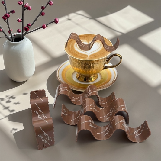 Majestic Spiral Coffee Stick Chocolate – Eid Al Fater Print (18 cm) – Ramadan Edition ماجستيك – شوكليت كوفي ستيك  بطباعةللعيد الفطر (18 سم)