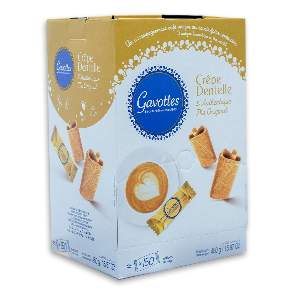 Gavottes Crêpe Dentelle – Authentic French Crispy Crepes (450g Tin جافوت – كريب دانتيل فرنسي أصيل (علبة معدنية 450 جم