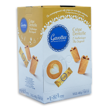 Gavottes Crêpe Dentelle – Authentic French Crispy Crepes (450g Tin جافوت – كريب دانتيل فرنسي أصيل (علبة معدنية 450 جم
