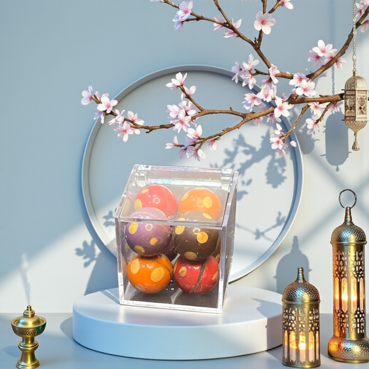 بوكس اكريليك صغير توزيعات حق الليلة