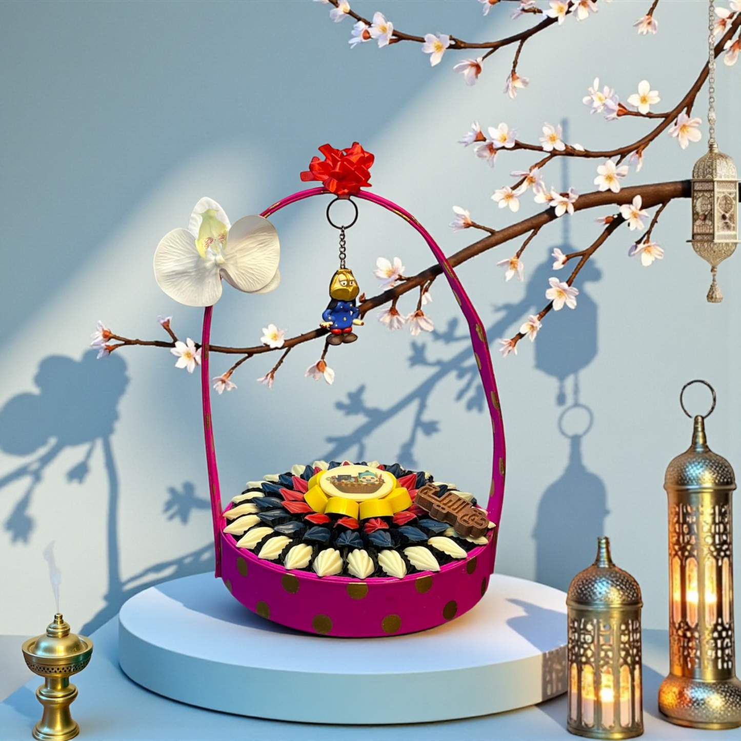 سلة تراثية من ا مع  شوكولا ميكس  – حق الليلة