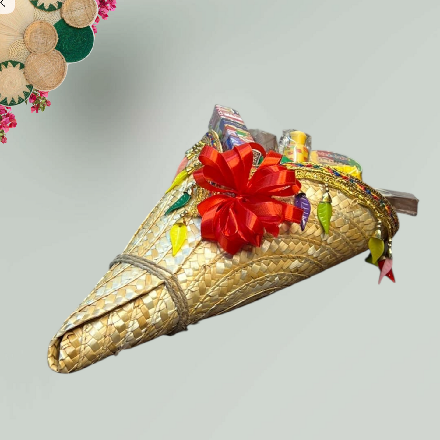 سلة تراثية من الخوص مع  شوكولا ميكس  – حق الليلة