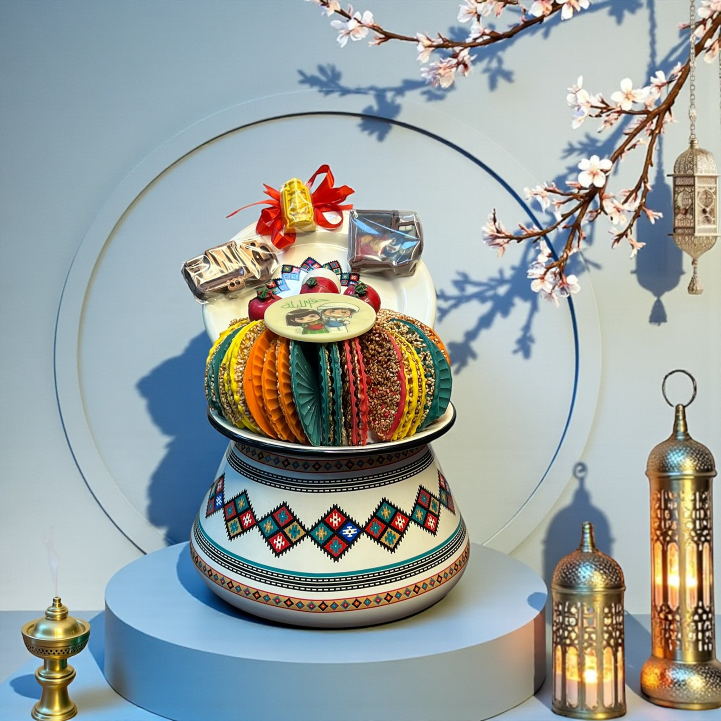 صحن تراثي مع شوكولا ميكس  – حق الليلة