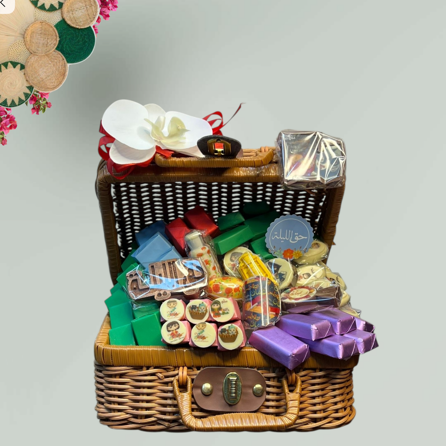 شنطة بيد من الخوص توزيعات مشكل– حق الليلة