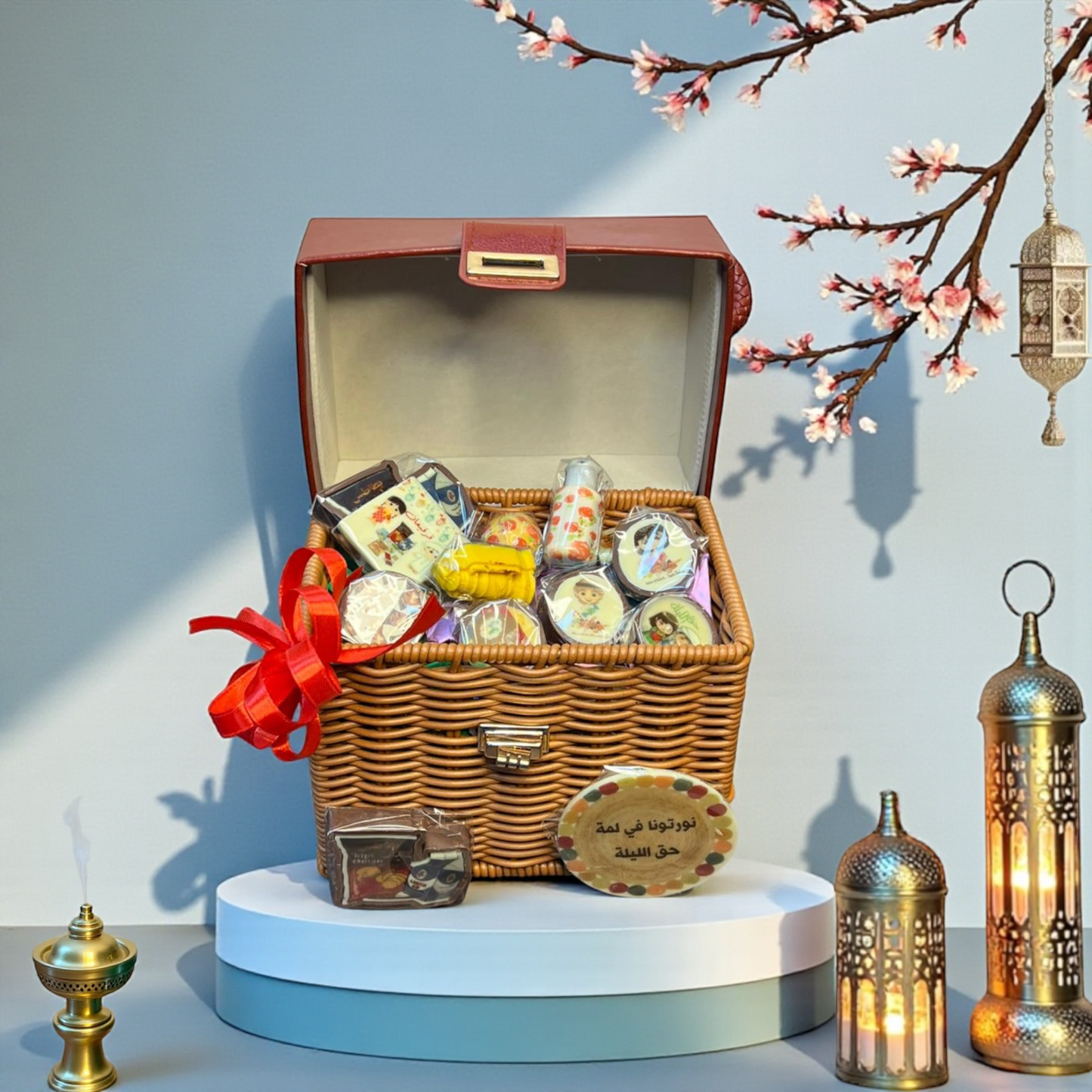 شنطة بيد من الخوص  حجم وسط توزيعات مشكل– حق الليلة