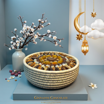 Al Maha Palm Frond  Luxury Stuffed Dates Masterpiece 2   خوص المها  تحفة التمور الفاخرة 2