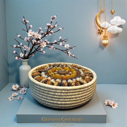 Al Maha Palm Frond  Luxury Stuffed Dates Masterpiece 2   خوص المها  تحفة التمور الفاخرة 2