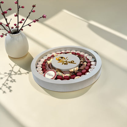 Eid Luxury Chocolate Wooden Platter | صحن شوكليت فاخر للعيد على صحن خشبي