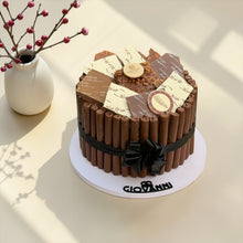 Eid Fine Wafer & Mixed Nuts Chocolate Pyramid | هرم فاين فير مع شوكليت مكسر بثيم العيد