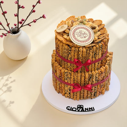 Cheese Savory Stick Pyramid | هرم عيدان موالح بالجبنة