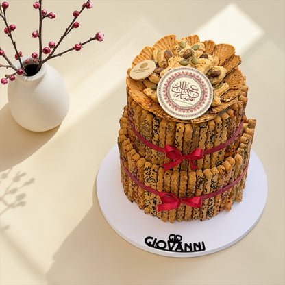 Cheese Savory Stick Pyramid | هرم عيدان موالح بالجبنة