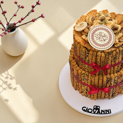 Cheese Savory Stick Pyramid | هرم عيدان موالح بالجبنة