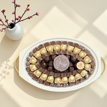 Eid Chocolate Porcelain Platter with Lid | صحن بورسلين بغطاء مع تشكيلة شوكليت العيد