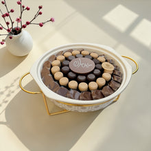 Eid Chocolate Porcelain Platter with Lid | صحن بورسلين بغطاء مع تشكيلة شوكليت العيد