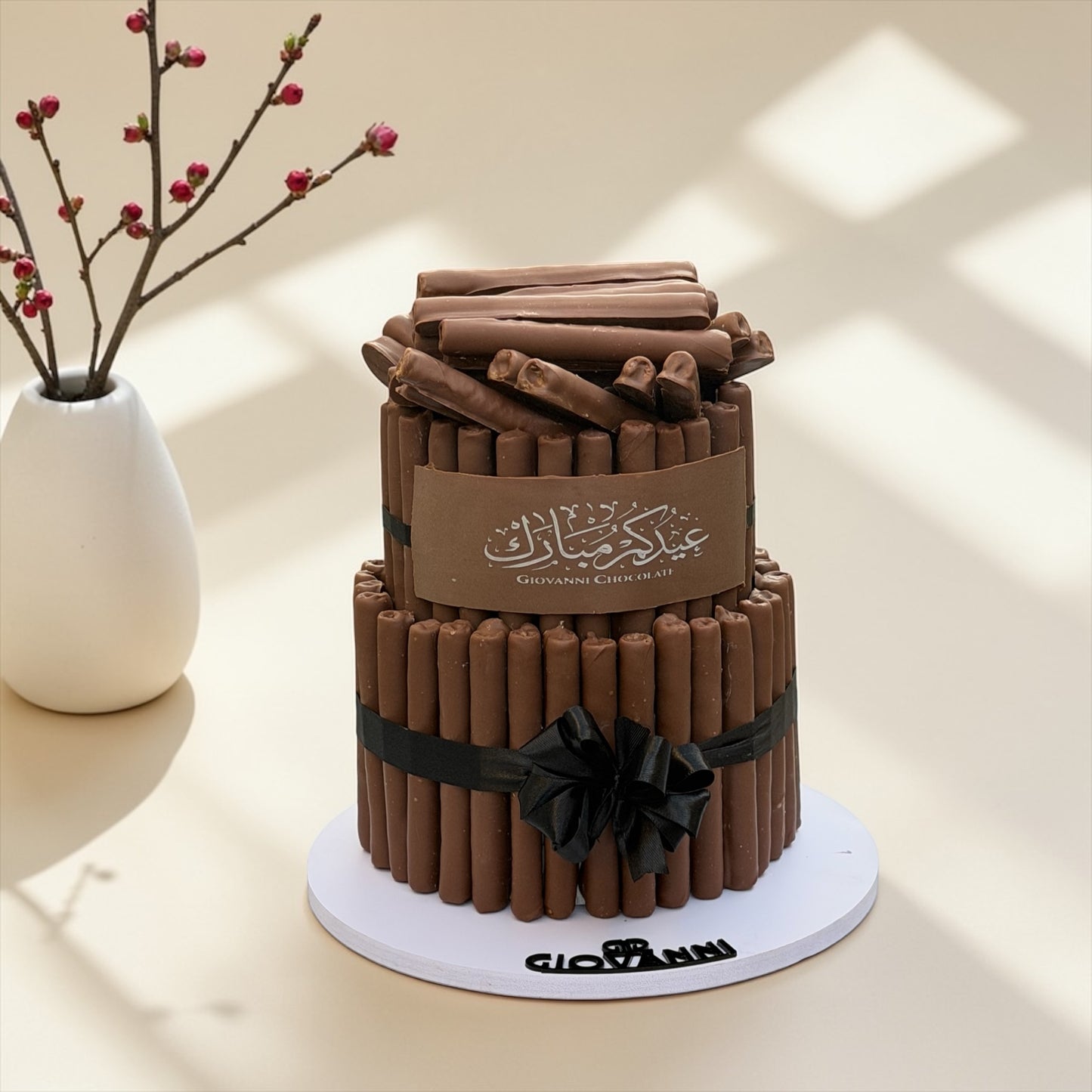 Eid Fine Wafer Chocolate Pyramid – Two Layers | هرم فاين فير بثيم العيد طابقين