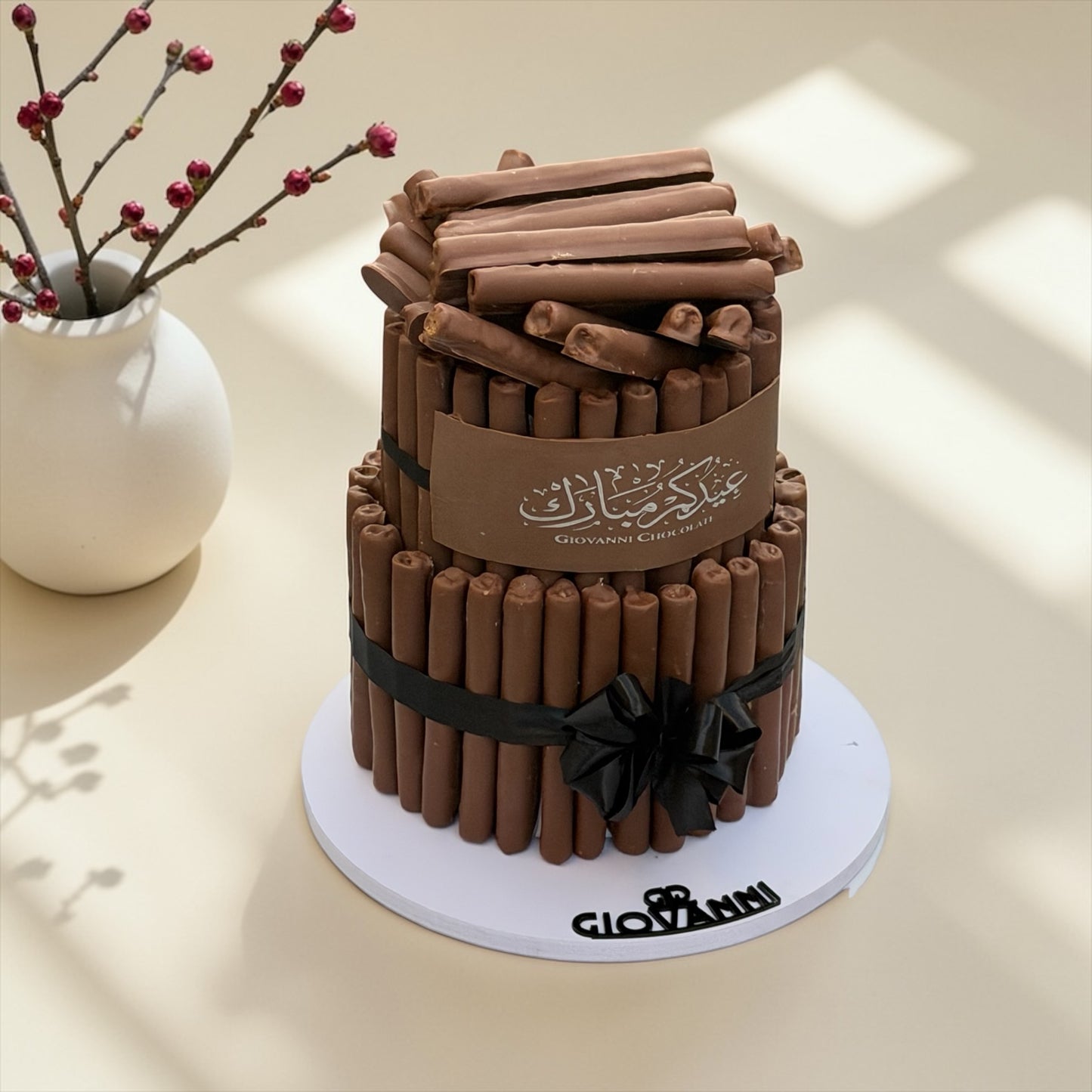 Eid Fine Wafer Chocolate Pyramid – Two Layers | هرم فاين فير بثيم العيد طابقين