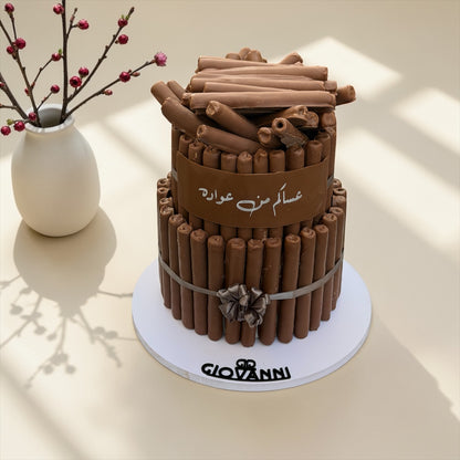 Eid Fine Wafer Chocolate Pyramid – Two Layers | هرم فاين فير بثيم العيد طابقين