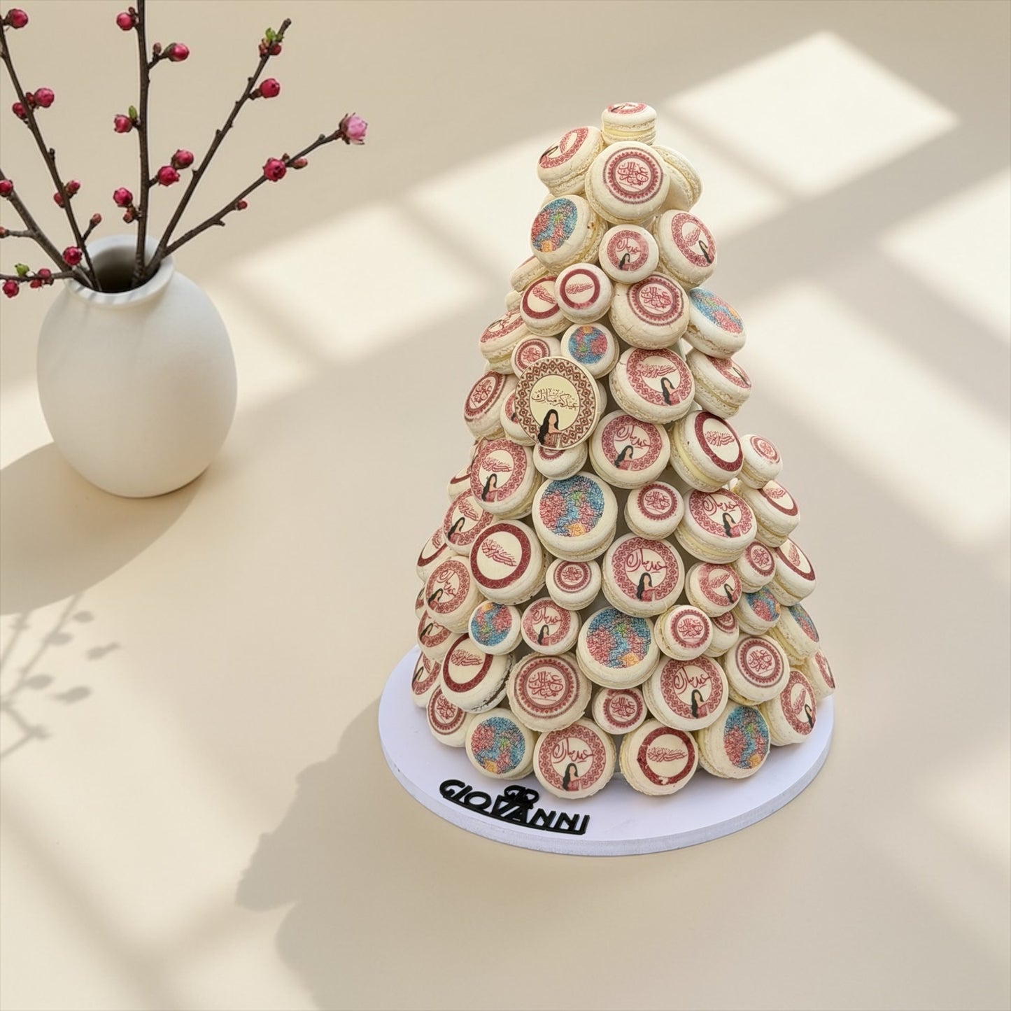 Eid French Macaron Pyramid | هرم ماكرون فرنسي مميز للعيد