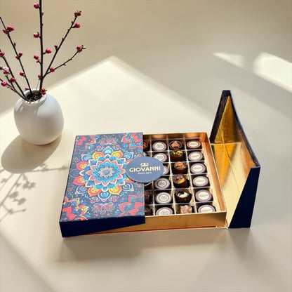 Eid Printed & Chocolate Cup Gift Box | بوكس شوكليت مطبوع وكاب شوكليت للعيد