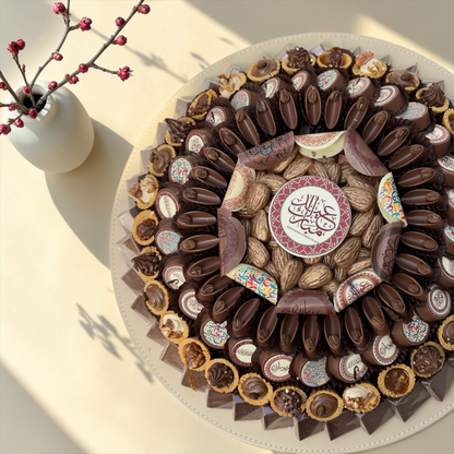 Giovanni Signature Eid Chocolate Leather Platter | صحن جلد فاخر بتشكيلة جيوفاني سيجنتشر لشوكليت العيد