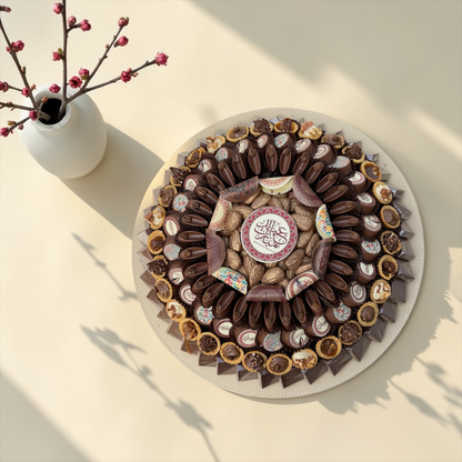 Giovanni Signature Eid Chocolate Leather Platter | صحن جلد فاخر بتشكيلة جيوفاني سيجنتشر لشوكليت العيد