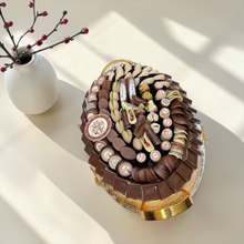 Luxury Belgian Chocolate Golden Platter | صحن ذهبي فاخر مع تشكيلة شوكليت بلجيكي