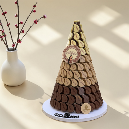 Eid Printed Teardrop Chocolate Pyramid | هرم شوكليت دمعة مطبوع بثيم العيد
