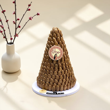 Almond Chocolate Pyramid with Mixed Fillings | هرم شوكليت حبة اللوز بحشوات مشكلة