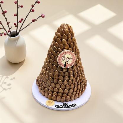 Almond Chocolate Pyramid with Mixed Fillings | هرم شوكليت حبة اللوز بحشوات مشكلة