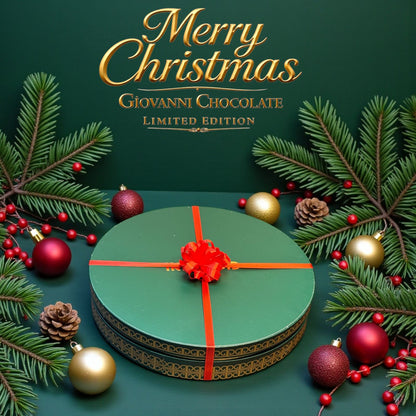 Luxury Christmas Chocolate Box – Macarons, Cookies & Printed Chocolates