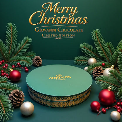 Luxury Christmas Chocolate Box – Macarons, Cookies & Printed Chocolates