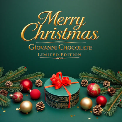 Luxury Christmas Chocolate Box – Macarons, Cookies & Printed Chocolates Small