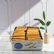 Rolled Wafer Cigarette Dentelle - 990gr Tin بسكويت ويفر سيجار فرنسي (سيجارة دينتيل) – علبة معدنية 990 جرام