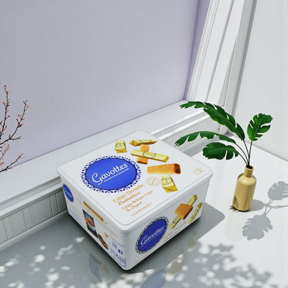 Gavottes Crêpe Dentelle – French Crispy Crepes Tin  جافوت كريب دانتيل – بسكويت فرنسي مقرمش (علبة معدنية فاخرة)