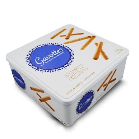 Rolled Wafer Cigarette Dentelle - 990gr Tin بسكويت ويفر سيجار فرنسي (سيجارة دينتيل) – علبة معدنية 990 جرام