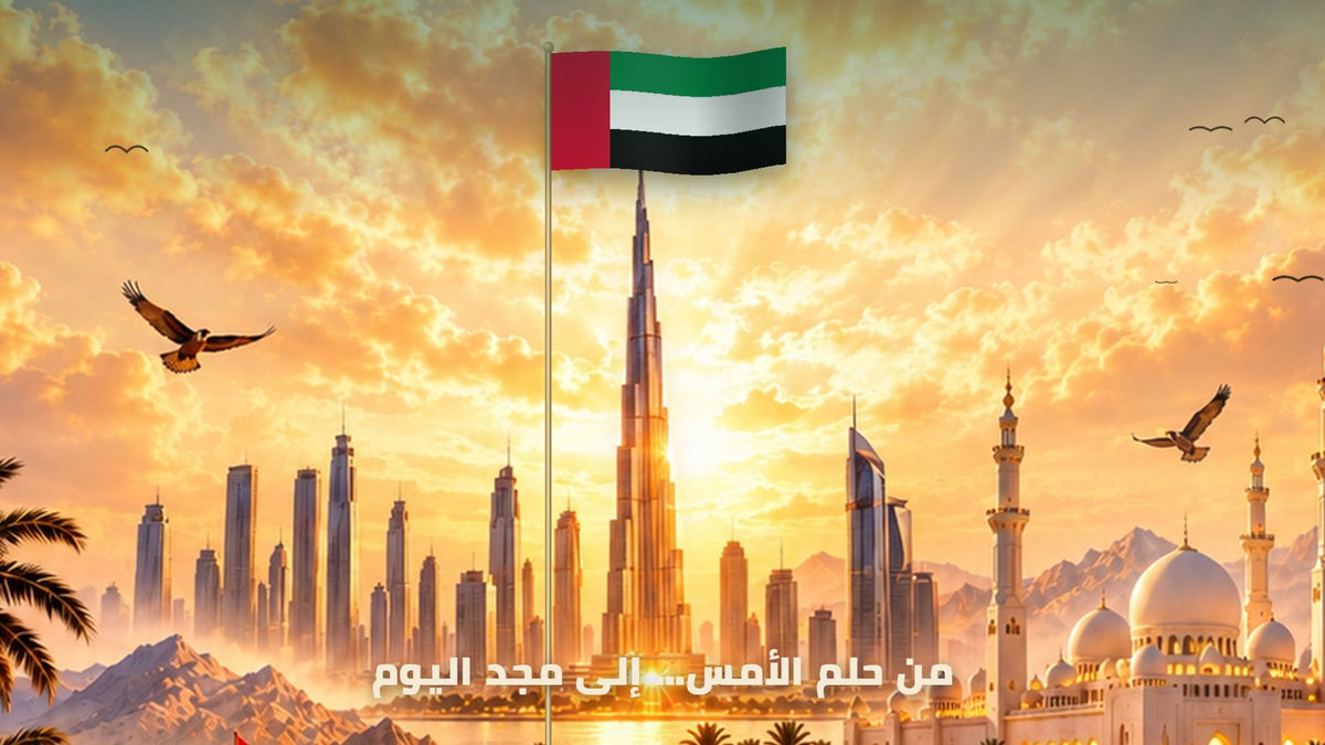 A frame from the UAE Flag Day 2026 film