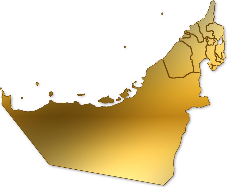 The united map of the UAE
