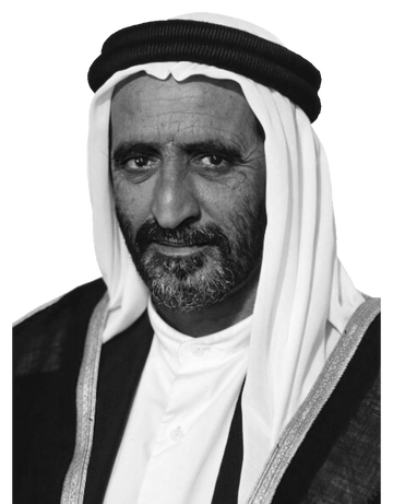 The late Sheikh Rashid bin Saeed Al Maktoum
