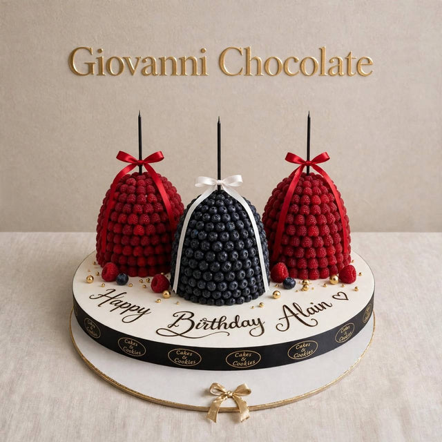 Berry-dome birthday cake – Giovanni Chocolate UAE