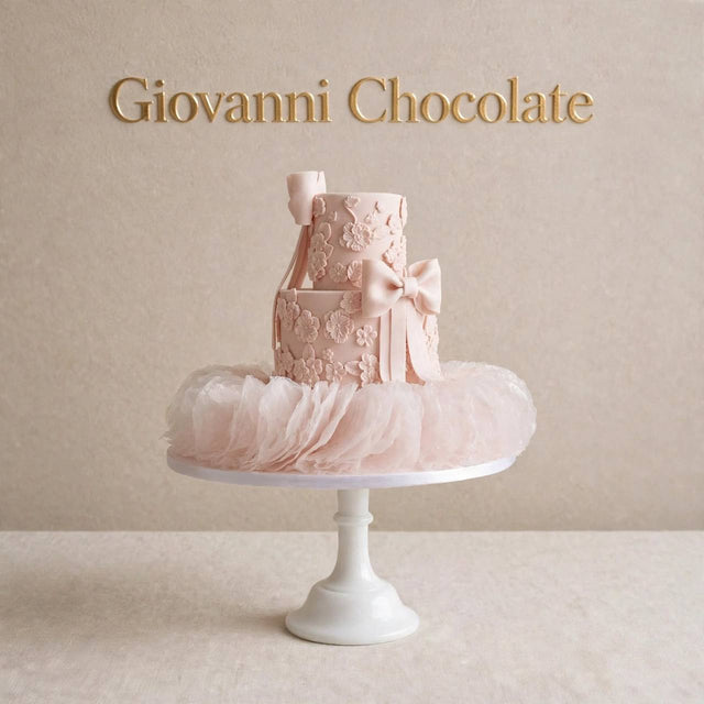 Blush tiered tulle cake for baby girls – Giovanni Chocolate UAE