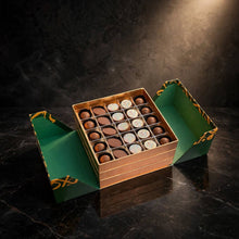 Arabesque Chocolate Box with three layers of chocolates, savouries, and petits fours | بوكس أرابيسك بثلاث طبقات من الشوكولاتة والموالح والبيتي فور