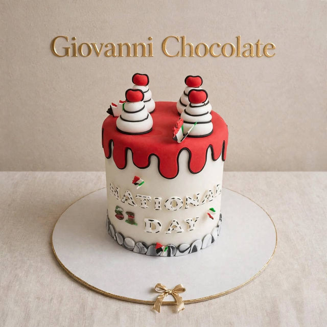 Red National Day 51 cake – Giovanni Chocolate UAE